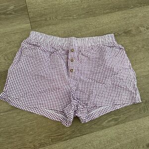 Urban Outfitters Purple Checkered boxer Shorts